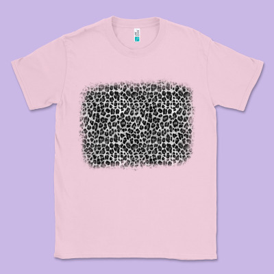 Grey Leopard Background Classic Tee Designed By Oliviacreatesart
