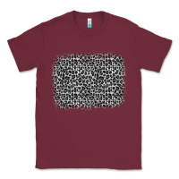 Burgundy grey leopard background Classic Tee - OliviaCreatesArt