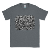 Charcoal Heather grey leopard background Classic Tee - OliviaCreatesArt