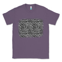 Lavender grey leopard background Classic Tee - OliviaCreatesArt