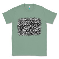 Sage grey leopard background Classic Tee - OliviaCreatesArt