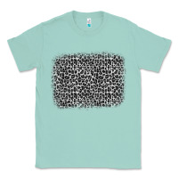 Seafoam grey leopard background Classic Tee - OliviaCreatesArt