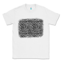 White grey leopard background Classic Tee - OliviaCreatesArt