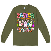 Army Green Easter Hunting Squad Long Sleeve Tee - CowhideDigitalArt