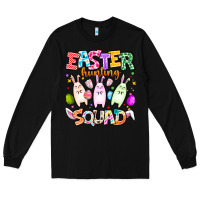 Black Easter Hunting Squad Long Sleeve Tee - CowhideDigitalArt