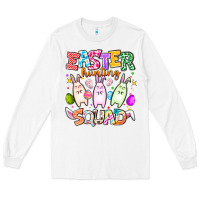 White Easter Hunting Squad Long Sleeve Tee - CowhideDigitalArt