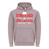 Vintage Zinc stressed is desserts spelled backwards Vintage Hoodie - linhVisuals