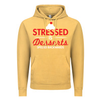 Vintage Mustard stressed is desserts spelled backwards Vintage Hoodie - linhVisuals