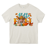 Cream hello fall heifer cow Heavy Core Tee - RanaPortraitStore