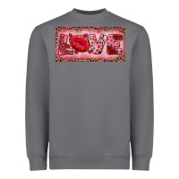 Storm Pink Love Kiss Valentine's Day Heavyweight Sweatshirt - RanaPortraitStore