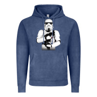 Vintage Denim stormtrooper cat Vintage Hoodie - linhVisuals