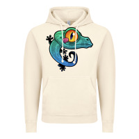 Vintage Artic cute colorful cartoon gecko Vintage Hoodie - linhVisuals