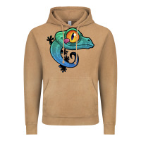 Vintage Camel cute colorful cartoon gecko Vintage Hoodie - linhVisuals