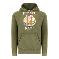 Vintage Olive studio ghibli ponyo loves ham Vintage Hoodie - linhVisuals