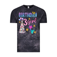 Cloud Black birthday girl 3 Vintage Tee - BundleAndBundleShop