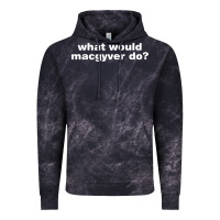 Cloud Black what would macgyver do Vintage Hoodie - linhVisuals