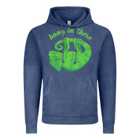 Vintage Denim hang in there magical chameleon Vintage Hoodie - linhVisuals