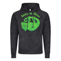 Vintage Black hang in there magical chameleon Vintage Hoodie - linhVisuals
