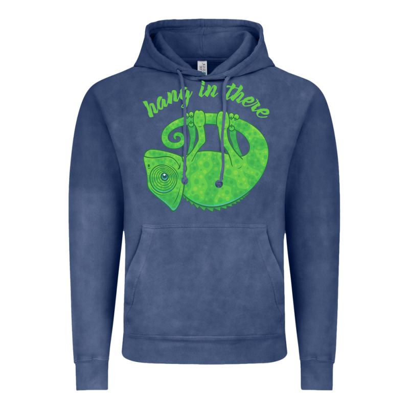 Hang In There Magical Chameleon Vintage Hoodie by linhVisuals | Teevron