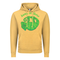 Vintage Mustard hang in there magical chameleon Vintage Hoodie - linhVisuals