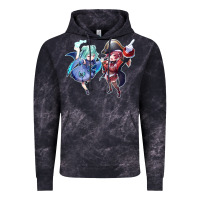 Cloud Black Houshou Marine and Uruha Rushia Vintage Hoodie - linhVisuals