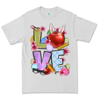 Dove Grey Easter love Teacher Premium Tee - OliviaCreatesArt