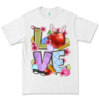 White Easter love Teacher Premium Tee - OliviaCreatesArt
