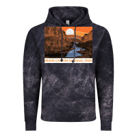 Cloud Black vintage grand canyon national park retro colorado river 80s Vintage Hoodie - linhVisuals