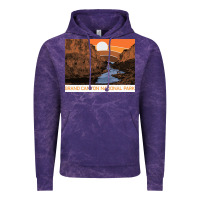 Cloud Purple vintage grand canyon national park retro colorado river 80s Vintage Hoodie - linhVisuals