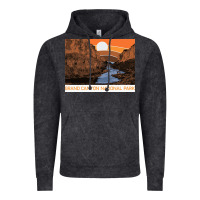 Vintage Black vintage grand canyon national park retro colorado river 80s Vintage Hoodie - linhVisuals