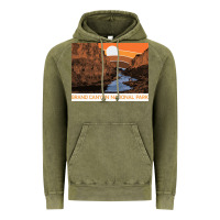 Vintage Olive vintage grand canyon national park retro colorado river 80s Vintage Hoodie - linhVisuals
