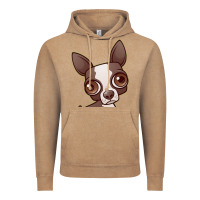 Vintage Coffee zippy the boston terrier Vintage Hoodie - linhVisuals