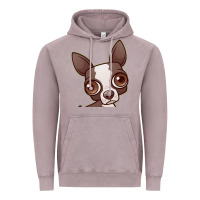 Vintage Zinc zippy the boston terrier Vintage Hoodie - linhVisuals