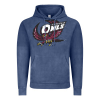 Vintage Denim temple owls Vintage Hoodie - linhVisuals