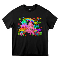 Black pride christmas trees Heavy Core Tee - HowdyJamesFarm