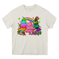 Cream pride christmas trees Heavy Core Tee - HowdyJamesFarm
