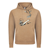 Vintage Coffee hobbes Vintage Hoodie - linhVisuals