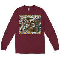 Burgundy Easter Long Sleeve Tee - CowhideDigitalArt