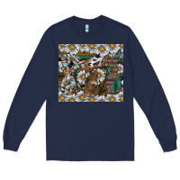 Navy Easter Long Sleeve Tee - CowhideDigitalArt