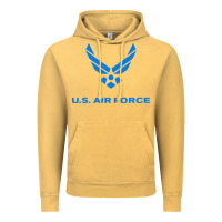 Vintage Mustard us force usaf distressed Vintage Hoodie - linhVisuals