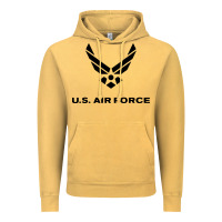 Vintage Mustard us air force usaf distressed Vintage Hoodie - linhVisuals