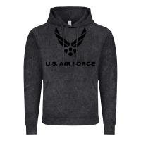 Vintage Black us air force usaf distressed Vintage Hoodie - linhVisuals