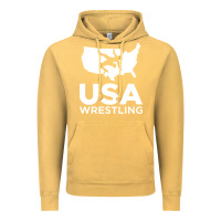 Vintage Mustard usa fight Vintage Hoodie - linhVisuals