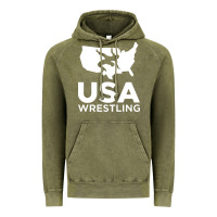 Vintage Olive usa fight Vintage Hoodie - linhVisuals