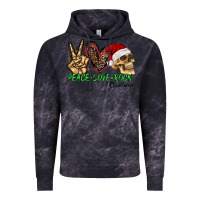 Cloud Black Peace Love Rock Christmas Vintage Hoodie - CowhideDigitalArt