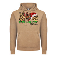 Vintage Coffee Peace Love Rock Christmas Vintage Hoodie - CowhideDigitalArt