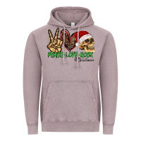 Vintage Zinc Peace Love Rock Christmas Vintage Hoodie - CowhideDigitalArt