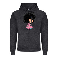 Vintage Black MAFALDA Vintage Hoodie - linhVisuals