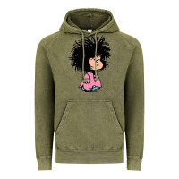 Vintage Olive MAFALDA Vintage Hoodie - linhVisuals