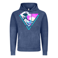 Vintage Denim vaporwave aesthetic Vintage Hoodie - linhVisuals